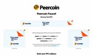 Peercoinfaucet.info thumbnail