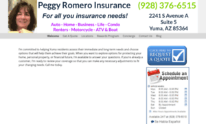 Peggyromeroinsurance.com thumbnail
