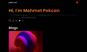 Pekcan.dev thumbnail