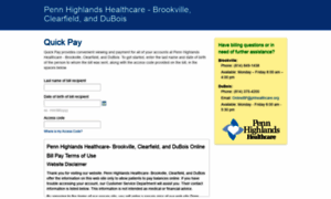 Pennhighlands.paymyhealthbill.com thumbnail