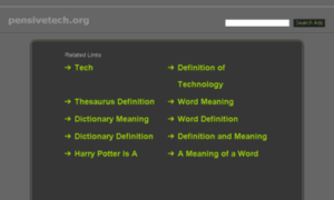 Pensivetech.org thumbnail