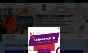 Peoplesuniversity.edu.in thumbnail