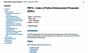 Peps.python.org thumbnail