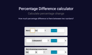 Percentagedifferencecalculator.com thumbnail