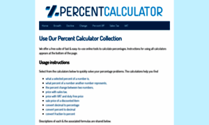 Percentcalculator.org thumbnail