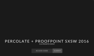 Percolate-proofpoint-sxsw-2016.splashthat.com thumbnail