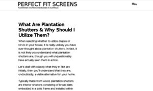 Perfectfitscreens.com.au thumbnail