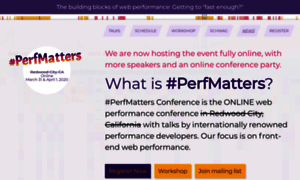 Perfmattersconf.com thumbnail