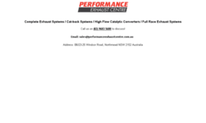 Performanceexhaustcentre.com.au thumbnail