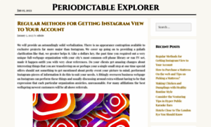 Periodictableexplorer.com thumbnail