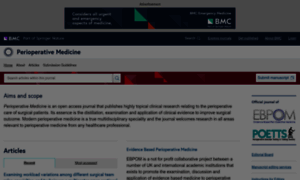 Perioperativemedicinejournal.biomedcentral.com thumbnail