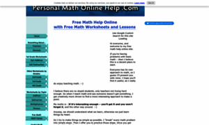 Personal-math-online-help.com thumbnail