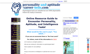 Personality-and-aptitude-career-tests.com thumbnail