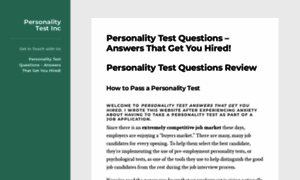 Personalitytestinc.com thumbnail