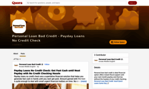 Personalloanbadcredit.quora.com thumbnail