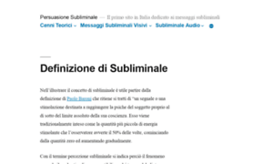 Persuasionesubliminale.it thumbnail