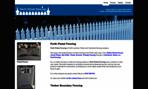 Perthpicketfencing.com.au thumbnail