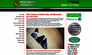 Pestcontrolspecialistsnz.co.nz thumbnail