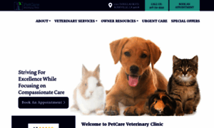 Petcarevetclinic.com thumbnail