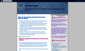 Petfoodtracker.blogspot.com thumbnail