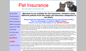 Petinsurancecompare.co.uk thumbnail