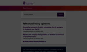 Petitions.parliament.scot thumbnail
