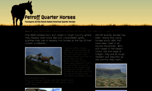 Petroffquarterhorses.com thumbnail