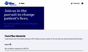 Pfizerclinicaltrials.com thumbnail