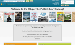 Pflugerville.biblionix.com thumbnail
