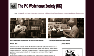 Pgwodehousesociety.org.uk thumbnail
