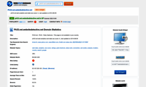Ph33.net.websitedetective.net.webstatsdomain.org thumbnail