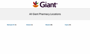 Pharmacy.giantfood.com thumbnail