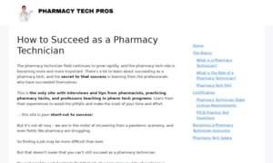 Pharmacytechpros.com thumbnail