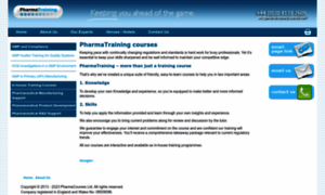 Pharmatrainingservices.com thumbnail