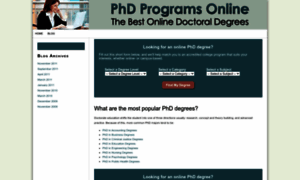 Phdprogramsonline.org thumbnail