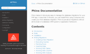 Phinx.readthedocs.org thumbnail