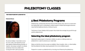Phlebotomyclasses.org thumbnail