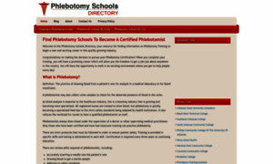 Phlebotomyschoolsdirectory.com thumbnail