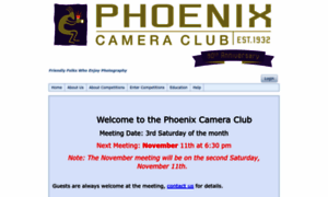 Phoenixcameraclub.org thumbnail