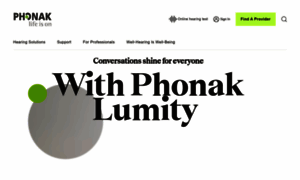 Phonak.com thumbnail