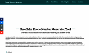 Phone-number-generator.datagemba.com thumbnail