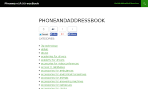 Phoneandaddressbook.com thumbnail