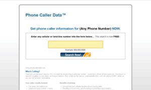 Phonecallerdata.com thumbnail