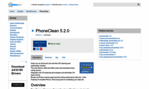 Phoneclean.updatestar.com thumbnail