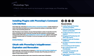 Phonegap-tips.com thumbnail