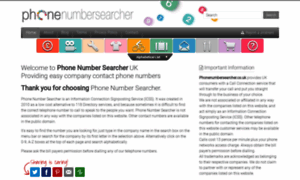 Phonenumbersearcher.co.uk thumbnail