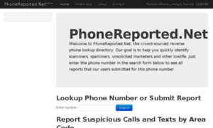 Phonereported.net thumbnail