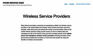 Phoneservicesguide.com thumbnail