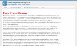 Phonesystemcompare.com thumbnail