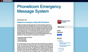 Phoneticomemergencymessagesystem.blogspot.com thumbnail